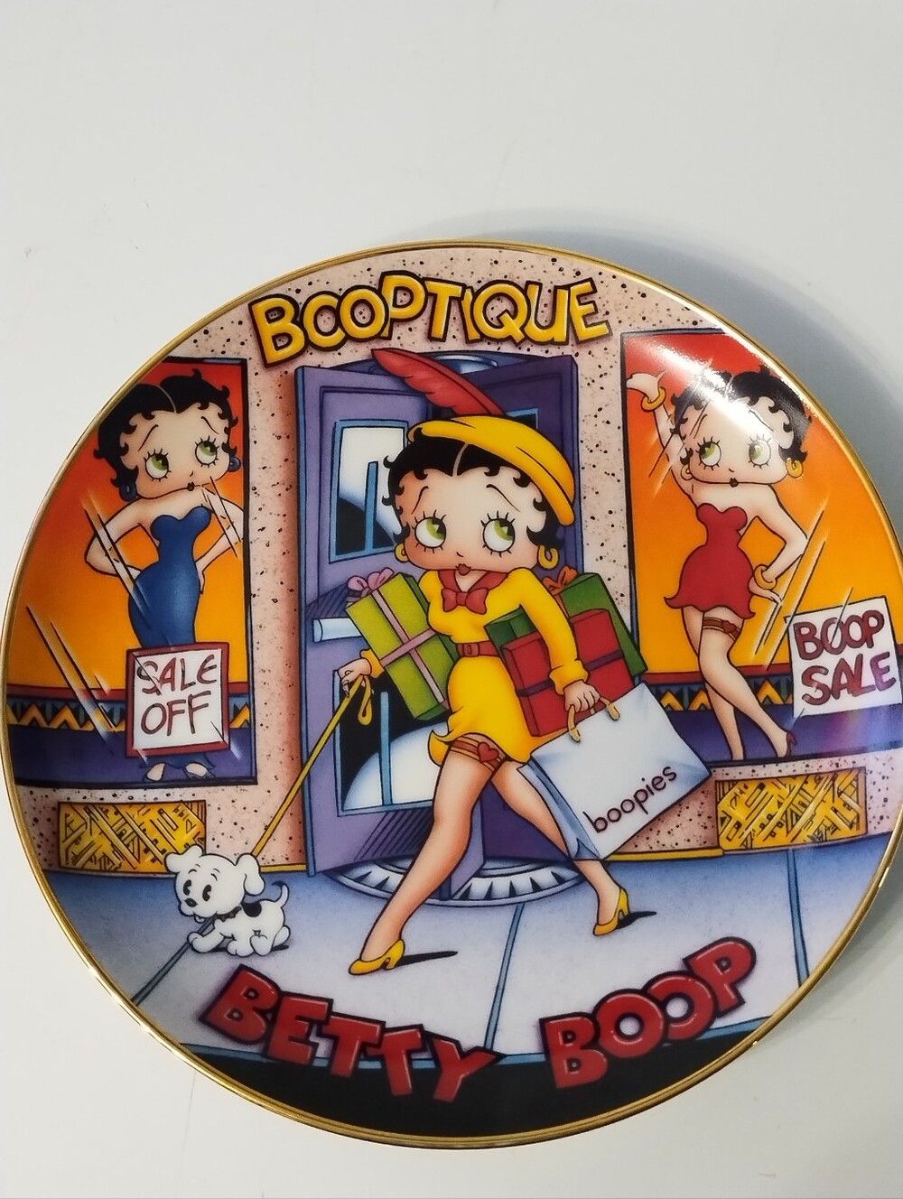 1993 " Shop Till You Drop" Betty Boop Boop Decorative Collector Plate